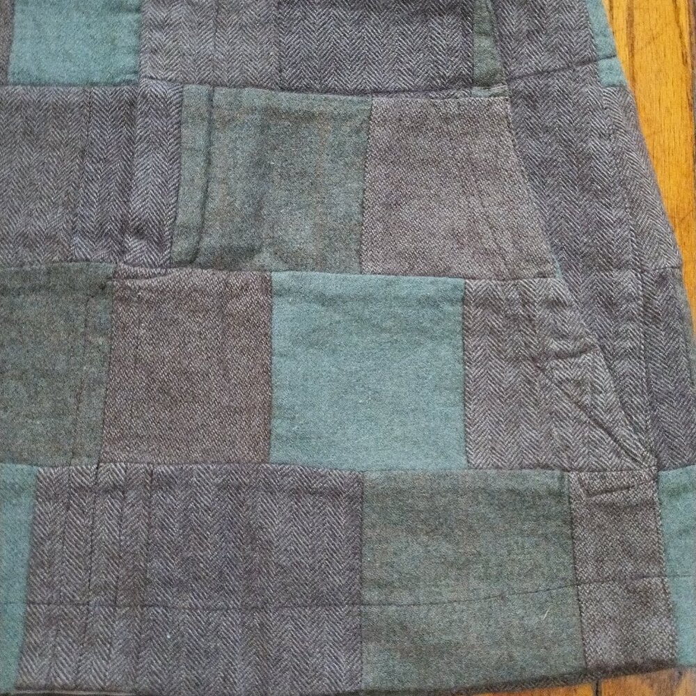 American Eagle Brown  Plaid Mini Skirt 10 Preppy Schoolgirl Dark Academia Y2K - Picture 8 of 16